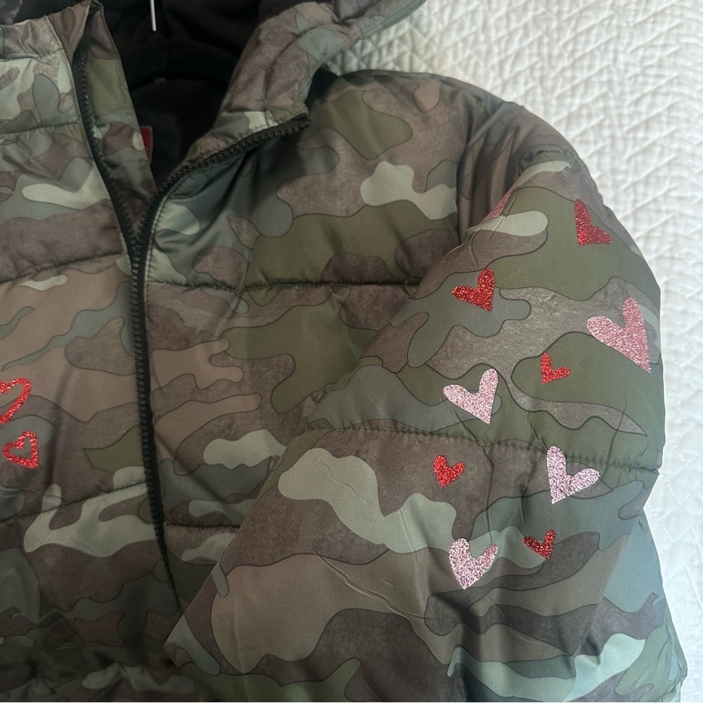 Swiss Tech 100 % Polyester Camouflage Puffer Jacket Girl / Teen Size XXL (18) - Picture 6 of 7
